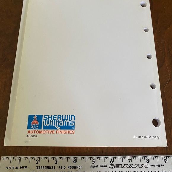 2002 automotive finishes car color guide book Sherwin Williams paint - Picture 3 of 3